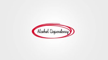 Alkol Bağımlılığı Sorunlarıyla İlgili Kavramsal Diyagram İllüstrasyon Faktörleri
