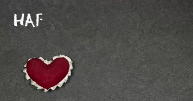 Kopya alanı olan el yapımı kırmızı kalp yastıkları takdir temasıName