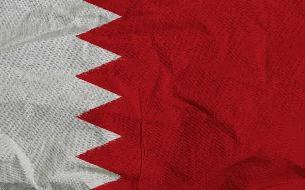 Zarif Kumaş Detaylı Bahreyn Ulusal Bayrağının Kapanışı