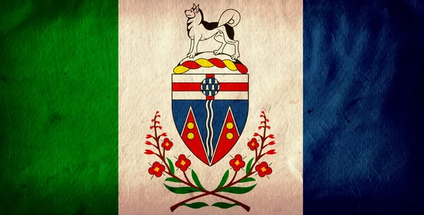 Флаг Канадских Провинций Старинном Гобелене Фото Высокого Качества Высокое Качество — стоковое фото