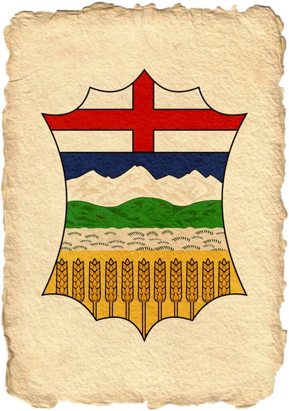 Escudo Las Provincias Canadá Pergamino Alta Calidad Foto Alta Calidad — Foto de Stock