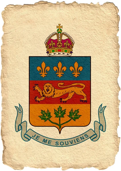 Герб Провінцій Канади Пергаменті Високій Якості Високоякісна Фотографія — стокове фото