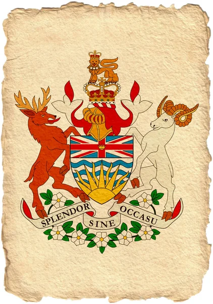 Kabát Kanadských Provincií Pergamenu Vysoké Kvalitě Kvalitní Fotografie — Stock fotografie