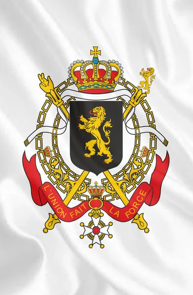 Escudo Armas Del Reino Bélgica Una Potencia Soberana Europa Occidental — Foto de Stock
