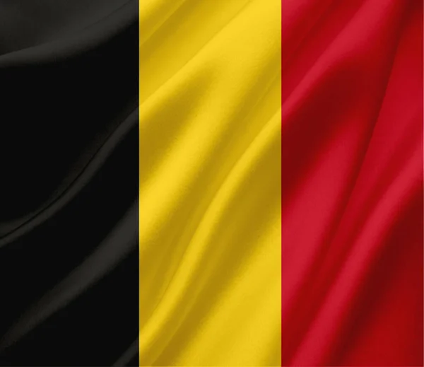 Bandiera Del Regno Del Belgio Una Potenza Sovrana Europa Occidentale — Foto Stock