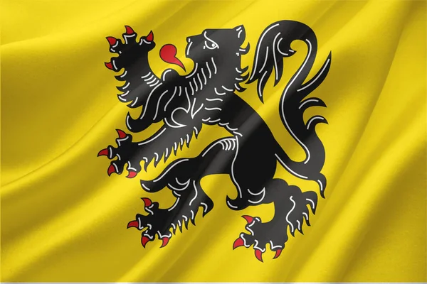 Drapeau Royaume Belgique Est Une Puissance Souveraine Europe Occidentale — Photo
