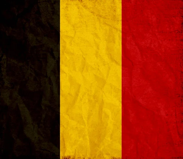 ベルギー王国の旗は西ヨーロッパにおける主権国家である — ストック写真