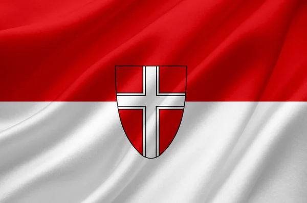 Прапор Австрійської Республіки Влада Центральній Європі Суверенна Держава Європі — стокове фото