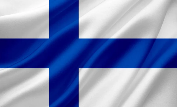 Finlandiya Cumhuriyeti bayrağı, Kuzey Avrupa 'da bir ülkedir. yüksek kalite