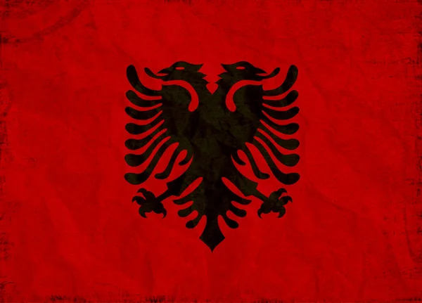 Bandeira República Albânia País Europa Sudeste Oeste Dos Balcãs Foto — Fotografia de Stock