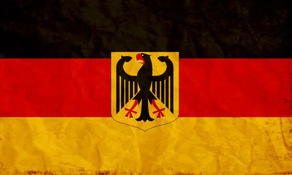 Flaga Republika Federalna Niemiec Zachodzie Bałkanów Wysoka Jakość — Zdjęcie stockowe