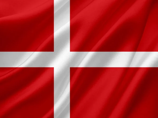 Flaga Danii Belgii Jest Suwerenną Potęgą Europie Zachodniej — Zdjęcie stockowe