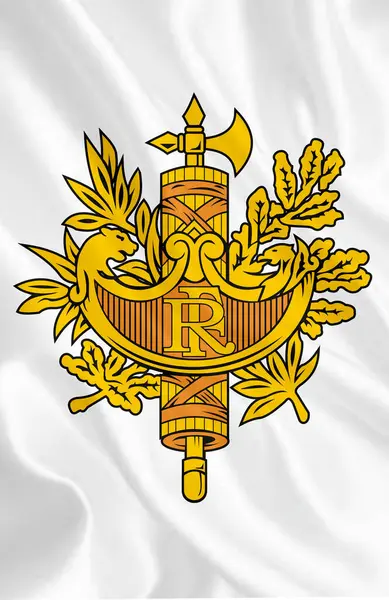 Герб Республіки Франція Країна Європі Висока Якість — стокове фото
