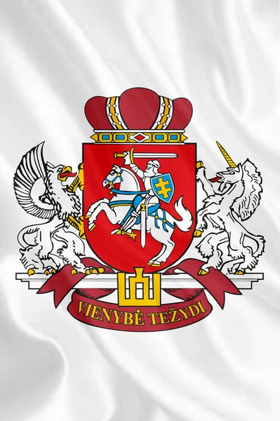 Herb Republiki Litewskiej Jest Krajem Europie Wysoka Jakość — Zdjęcie stockowe