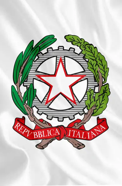 イタリア共和国の国章はヨーロッパの国です 高品質で — ストック写真