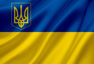 Yenilmez Ukrayna bayrağı. Dünyanın özgür ülkesi. yüksek kalite