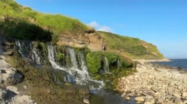 İngiltere 'de Dorset County' deki Osmington Mills plajı