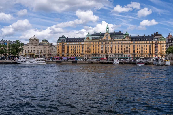 Estocolmo Suécia Julho 2023 Edifício Centro Cidade Perto Royal Dramatic — Fotografia de Stock