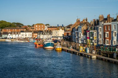 Güney-Batı İngiltere 'de Dorset, Weymouth Limanı