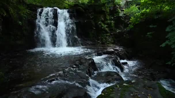 Waterfall Brecon Beacons Mountains Wales Royalty Free Stock Footage
