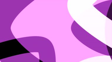 Renkli geometrik şekilli animasyon arka planı. Hareket. Geometrik şekiller katmanlar halinde hareket eder ve farklı renklerle üst üste yerleştirilir. Geometrik şekiller ve katmanlarla renkli canlandırma arkaplanı. 