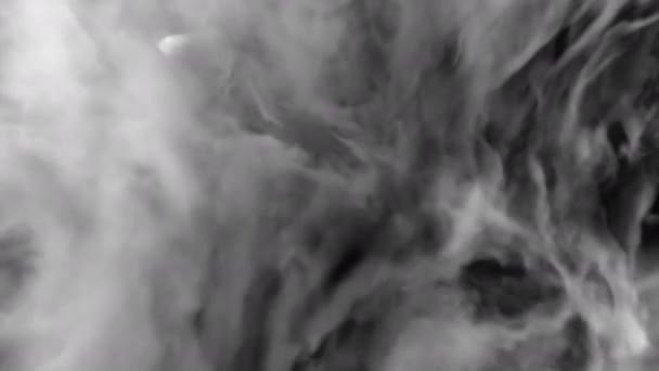 Zburând Prin Frumoși Nori Pufoși Furtunați Proiectare Nori Abstracți Uimitori — Videoclip de stoc