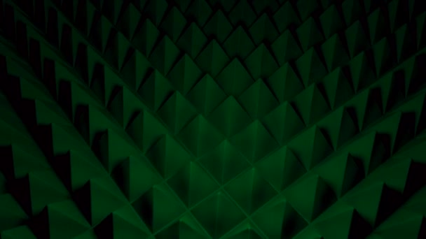 Background Pyramidal Triangles Surface Design Surface Pyramids Scales Needles Background — Stock Video