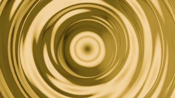 液体回旋隧道设计 用液状圆形隧道使动画平静 有波状圆环的液体表面 — 图库视频影像