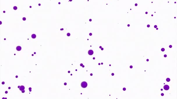 Vertikale Bewegung Farbiger Kugeln Design Der Fluss Farbiger Kleiner Blasen — Stockvideo