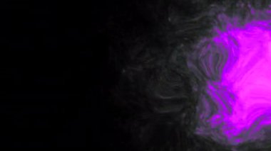 Plazma alanı etrafında hareket eden enerji. Hareket. Siyah zemin üzerinde plazma akışı olan parlayan bir enerji topu. Plazma yapısını çevreleyen enerji. 