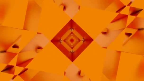 Fond Vert Orange Design Fond Clair Qui Crée Effet Kaléidoscope — Video