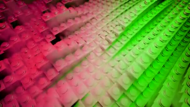 Streszczenie Falujące Paski Wykonane Maleńkich Kwadratowych Bloków Projektowanie Wahające Się — Wideo stockowe