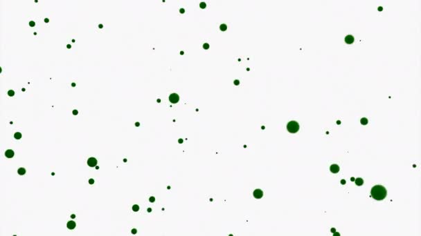 Abstrakte Winzige Kreise Die Auf Weißem Hintergrund Herunterfallen Design Bewegte — Stockvideo