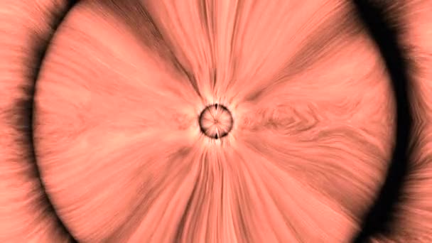在空间和时间扭曲的情况下 观看外太空黑洞的内部 科学宇宙格局 — 图库视频影像