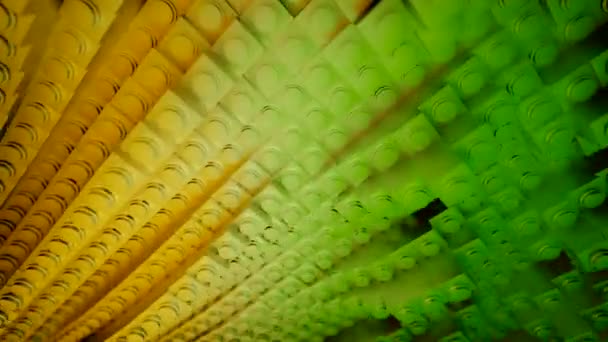 Abstracte Strepen Golvende Willekeurige Beweging Gradiënt Kleuren Ontwerp Wuivende Gevoerde — Stockvideo