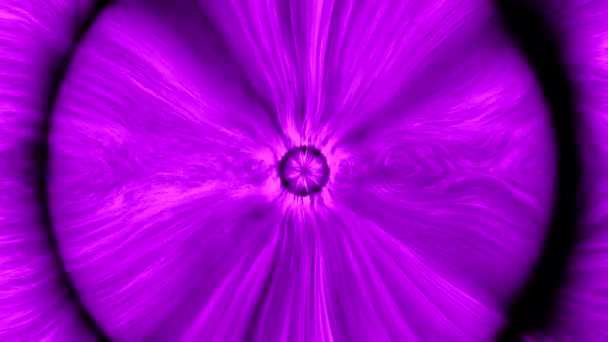 紫色と赤色の光のストリーム アニメーションのさまざまな方向に散らばった光を持つデザイン フォントン 高品質の4K映像 — ストック動画