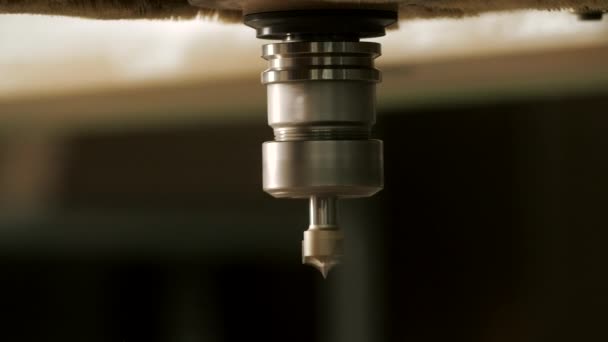 钻孔机上针头的闭合 木制品钻孔机 木板打孔机 — 图库视频影像