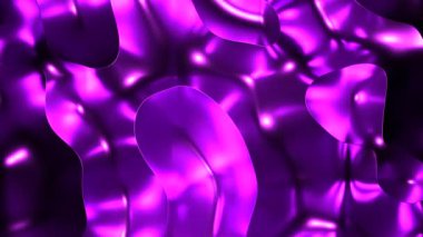 Mavi ve mor arka plan. Tasarım. Animasyonda parlak lekeler yavaşça farklı yönlere yayılıyor. Yüksek kalite 4k görüntü