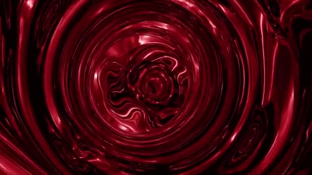 Jeli Merah Dan Ungu Desain Tebal Dicampur Jelly Dalam Animasi — Stok Video