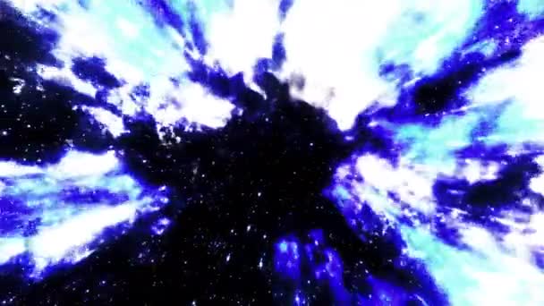 Fundal Spațial Exterior Abstract Răspândirea Energiei Spațiale Unei Stele Strălucitoare — Videoclip de stoc