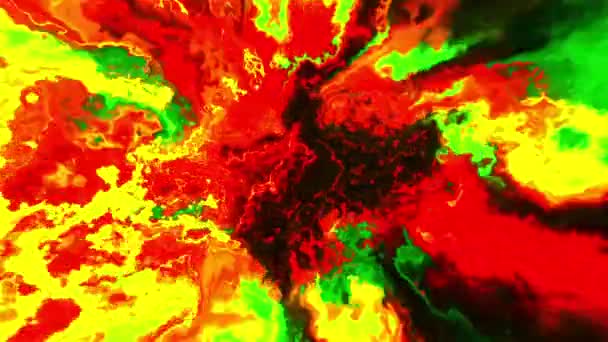 Traum Vom Furchterregenden Flug Durch Rote Gewitterwolken Bewegung Kontrastierende Illusion — Stockvideo