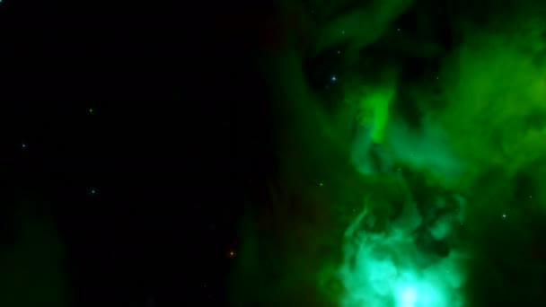 Nebulosa Cósmica Colorida Diseño Niebla Colorida Movimiento Espacio Exterior Colorida — Vídeo de stock