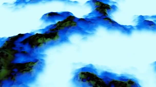 Conceito Previsão Formação Nuvens Efeito Timelapse Desenho Fumaça Nuvens Movendo — Vídeo de Stock