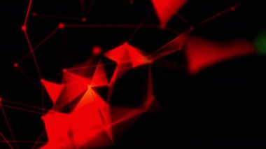 Çizgileri olan üçgen yapının animasyonu. Hareket. Çizgiler ve üçgen şekillerle geometrik bağlantı. Geometrik çizgiler ve üçgenlerle matematiksel bağlantı. 