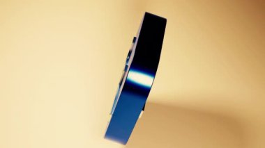 Soyut Facebook simgesi bej bir arkaplanda izole edildi. Tasarım. Sosyal medya kavramı. Sadece yazı işleri için.