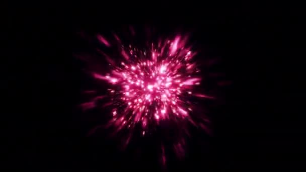 Teilchenströme Werden Absorbiert Und Explodieren Bewegung Helle Teilchen Verschwinden Einem — Stockvideo