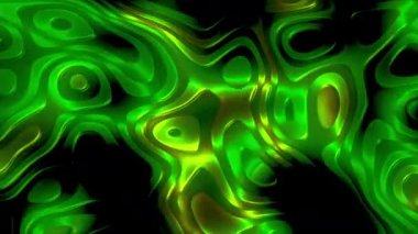 Hareketli çizgileri olan renkli sıvı arkaplan. Hareket. Yuvarlak çizgiler akışkan bir şekilde hareket eder. Yüzeyde oval çizgileri olan kırmızı sıvı desen. 