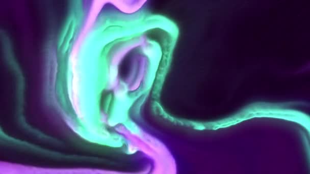 Líneas Curvas Psicodélicas Con Pulsos Energía Coloridos Moción Coloridas Líneas — Vídeo de stock