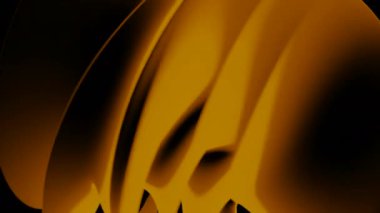 Bıçaklı üç boyutlu dönen karmaşık figür. Tasarım. Siyah bir arkaplanda dönen renkli kıvrımlı şekil 