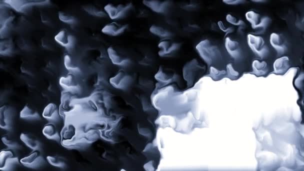 Filas Abstractas Pinceladas Líquidas Movimiento Moción Superficie Giratoria Con Manchas — Vídeos de Stock